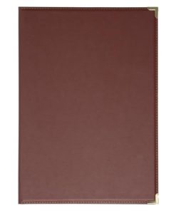 Olympia Faux Leather Menu Cover A4 Burgundy (E222)