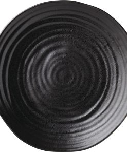 Utopia Tribeca Dinner Plate Ebony 280mm (Pack of 6) (GM052)