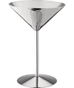 Utopia Stainless Steel Martini Glass 240ml (Pack of 6) (GM121)