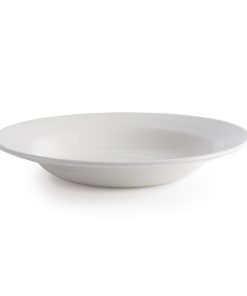 Churchill Whiteware Classic Rimmed Soup Bowls 230mm (Pack of 24) (P606)