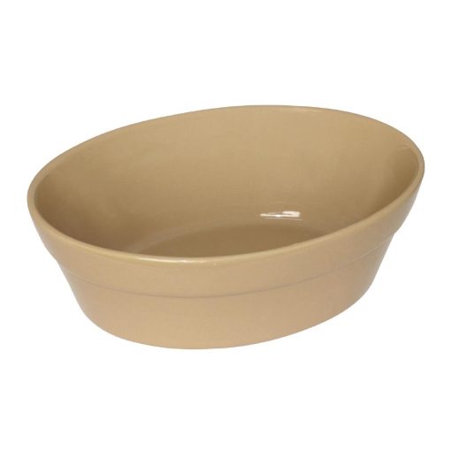 Olympia Stoneware Oval Pie Bowls 180 x 133mm (Pack of 6) (C109)