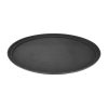 Kristallon Polypropylene Oval Non-Slip Tray Black 685mm (C162)