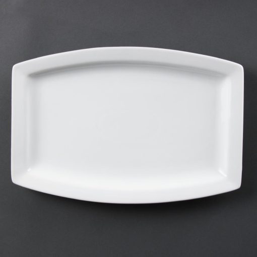 Olympia Whiteware Rectangular Plates 320mm (Pack of 6) (C361)