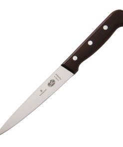 Victorinox Wooden Handled Filleting Knife 16cm (C610)