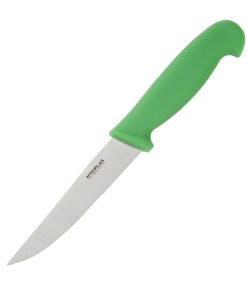 Hygiplas Serrated Vegetable Knife Green 10cm (C862)