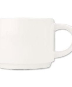 Churchill Compact Stackable Tea Cups 215ml (Pack of 24) (CA963)