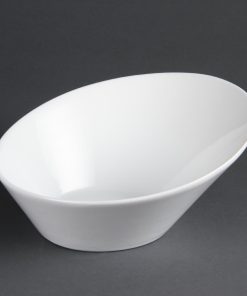 Olympia Whiteware Oval Sloping Bowls 222(W)x246(L)mm (Pack of 3) (CB078)