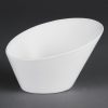 Olympia Whiteware Oval Sloping Bowls 154 x 133mm 335ml (Pack of 4) (CB079)