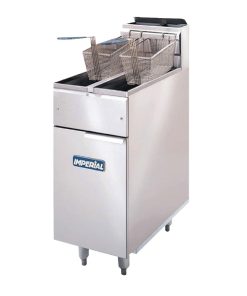 Imperial Twin Tank Twin Basket Free Standing Natural Gas Fryer IFS-2525 (CB098-N)