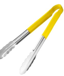 Vogue Colour Coded Yellow Serving Tongs 11" (CB157)