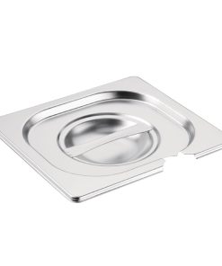 Vogue Stainless Steel 1/6 Gastronorm Notched Lid (CB175)