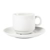 Olympia Whiteware Stacking Tea Cups 7oz 200ml (Pack of 12) (CB467)