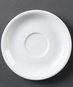 Olympia Whiteware Cappuccino Saucers (Pack of 12) (CB470)