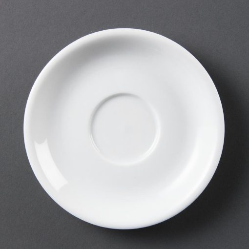 Olympia Whiteware Cappuccino Saucers (Pack of 12) (CB470)