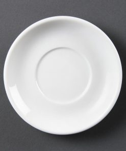 Olympia Whiteware Stacking Espresso Saucers (Pack of 12) (CB472)
