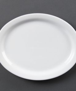 Olympia Whiteware Oval Platters 250mm (Pack of 6) (CB477)