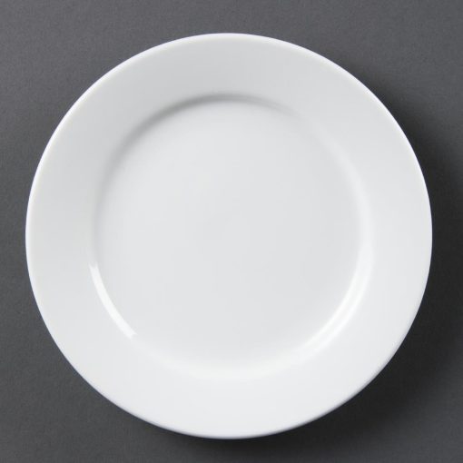 Olympia Whiteware Wide Rimmed Plates 165mm (Pack of 12) (CB478)