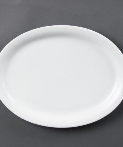Olympia Whiteware Oval Platters 295mm (Pack of 6) (CB484)