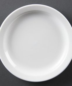 Olympia Whiteware Narrow Rimmed Plates 150mm (Pack of 12) (CB486)