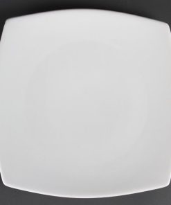 Olympia Whiteware Rounded Square Plates 270mm (Pack of 6) (CB493)