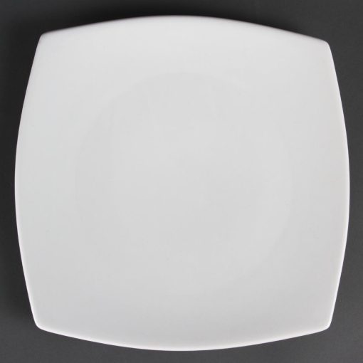 Olympia Whiteware Rounded Square Plates 270mm (Pack of 6) (CB493)