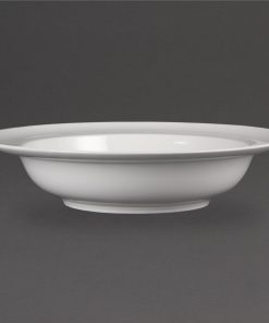 Olympia Whiteware Wide Rim Bowls 228mm 710ml 25oz (Pack of 4) (CB694)