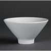 Olympia Whiteware Fluted Bowls 141mm (Pack of 4) (CB697)