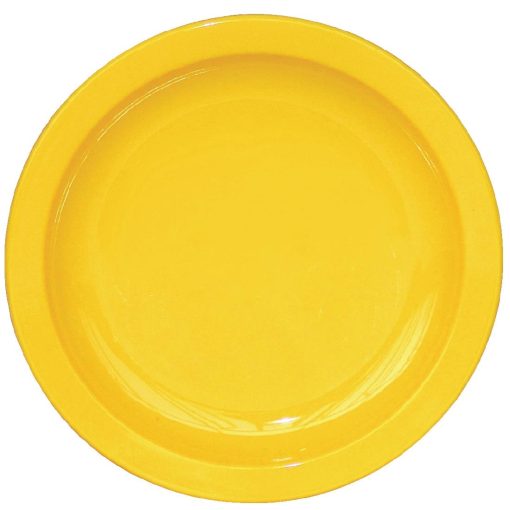 Kristallon Polycarbonate Plates Yellow 172mm (Pack of 12) (CB763)
