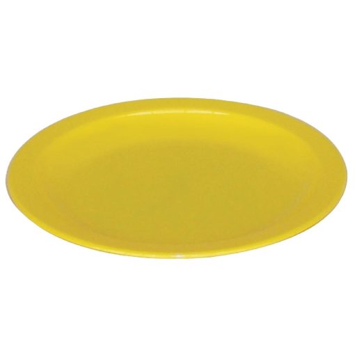 Kristallon Polycarbonate Plates Yellow 230mm (Pack of 12) (CB767)