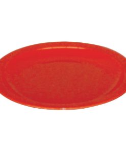 Kristallon Polycarbonate Plates Red 230mm (Pack of 12) (CB770)