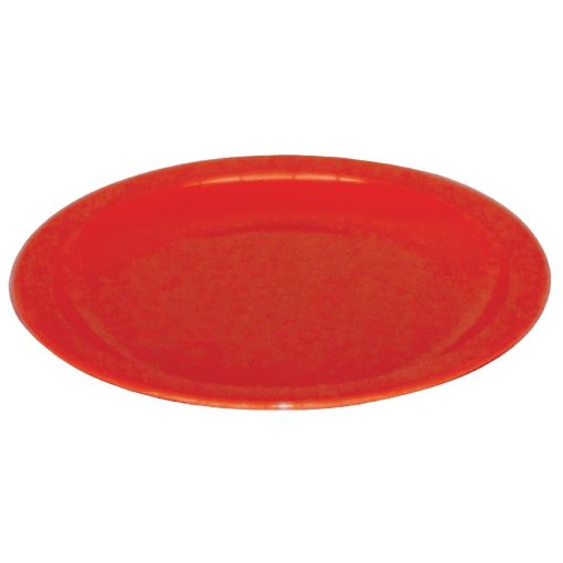Kristallon Polycarbonate Plates Red 230mm (Pack of 12) (CB770)