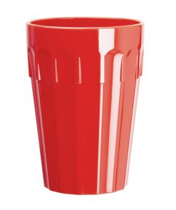 Kristallon Polycarbonate Tumblers Red 260ml (Pack of 12) (CB778)
