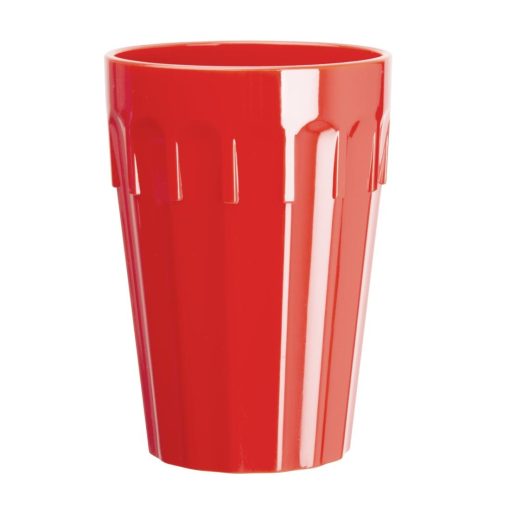 Kristallon Polycarbonate Tumblers Red 260ml (Pack of 12) (CB778)