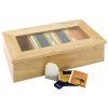 Olympia Hevea Wood Tea Box (CB808)