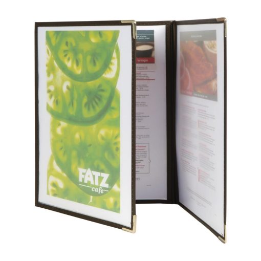 Securit Crystal Double Sided Menu Cover A4 Triple (Pack of 3) (CB843)