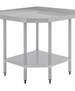 Vogue Stainless Steel Corner Table 600mm (CB907)