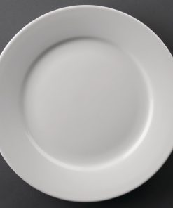 Athena Hotelware Wide Rimmed Plates 228mm (Pack of 12) (CC208)