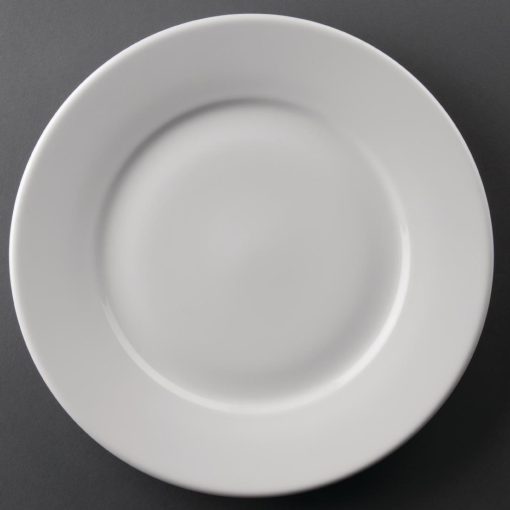 Athena Hotelware Wide Rimmed Plates 254mm (Pack of 12) (CC209)