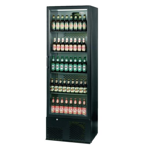 Infrico Upright Back Bar Cooler with Hinged Door in Black ZX10 (CC606)