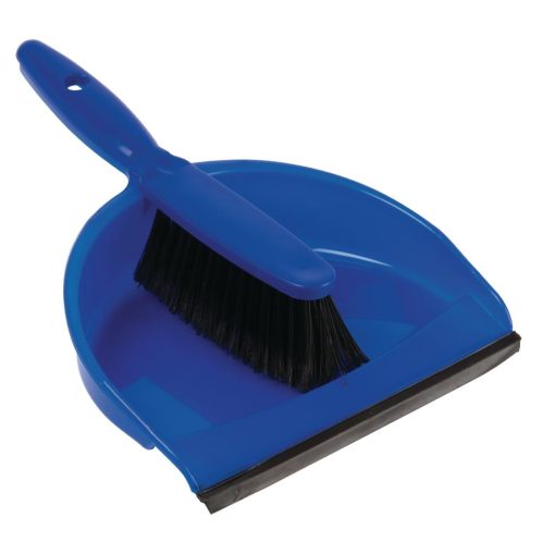 Jantex Soft Dustpan and Brush Set Blue (CC932)