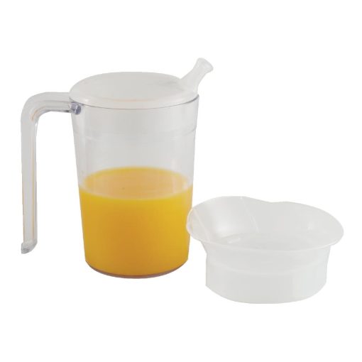 Clear Mug with Handle & 2 lids (CC975)