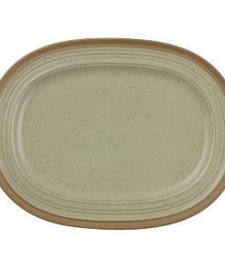Churchill Igneous Stoneware Oval Plates 320mm (Pack of 6) (CD140)