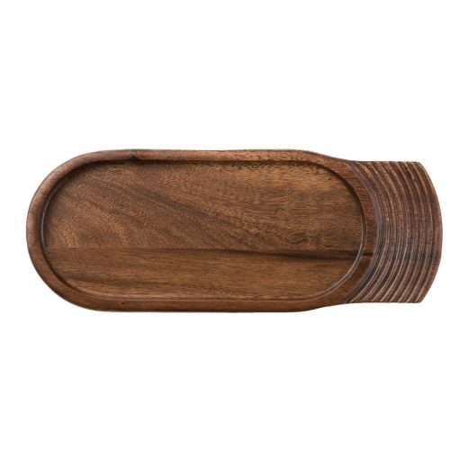 Churchill Single Handled Medium Wooden Boards 355mm (Pack of 4) (CD142)