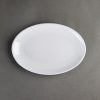 Kristallon Melamine Oval Coupe Plates 225mm (Pack of 12) (CD296)