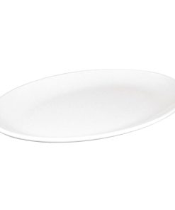 Kristallon Melamine Oval Coupe Plates 305mm (Pack of 12) (CD297)