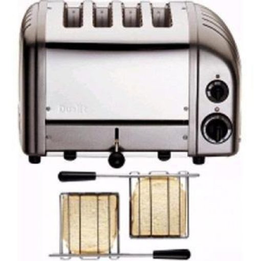 Dualit 2 x 2 Combi Vario 4 Slice Toaster Metallic Charcoal 42170 (CD359)