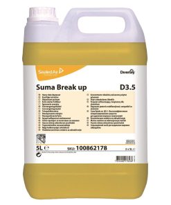 Suma Break Up D3.5 Heavy-Duty Kitchen Degreaser Concentrate 5Ltr (Pack of 2) (CD513)