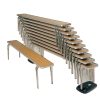 Gopak Contour Stacking Bench Oak Effect 4ft (CD586)