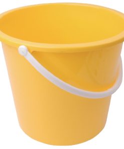 Jantex Round Plastic Bucket Yellow 10Ltr (CD805)