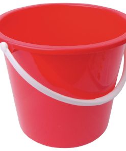Jantex Round Plastic Bucket Red 10Ltr (CD807)